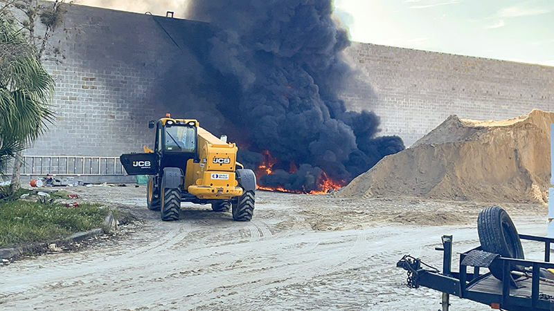Multiple Units Respond to Fire at Coral Springs Building Site