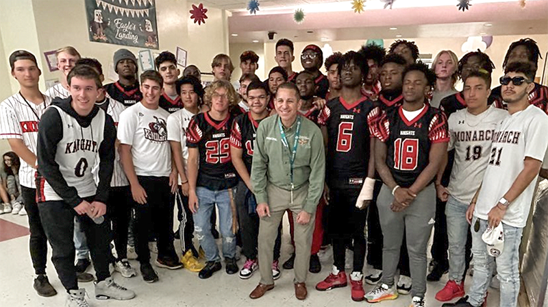 Monarch High School Athletes Serve as Guest Readers For 'Real Men Read'