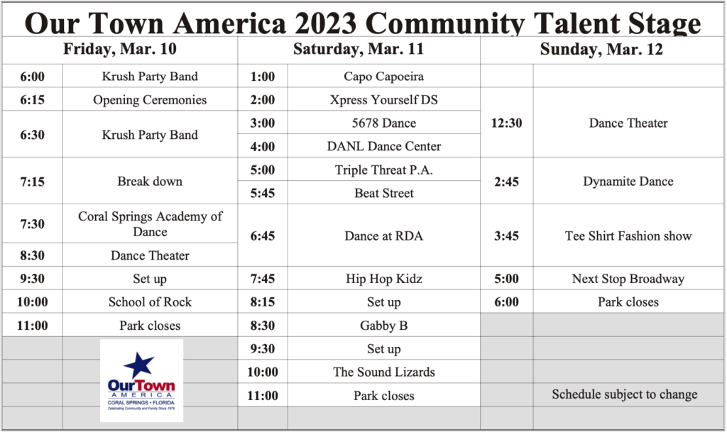 Our Town America: Join the Celebration of Fun and Community Giving March 10-12