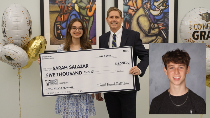 Tropical Financial Credit Union Grants $10,000 in Scholarships to Local Students
