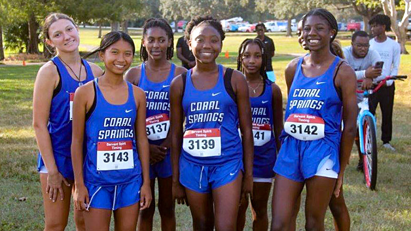 J.P. Taravella and Coral Springs High Boys and Girls Cross Country Qualify for Regionals in Miami-Dade