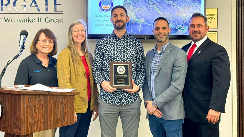 Margate Honors Philanthropist for $200K Donation of Palm Trees to Beautify City Spaces