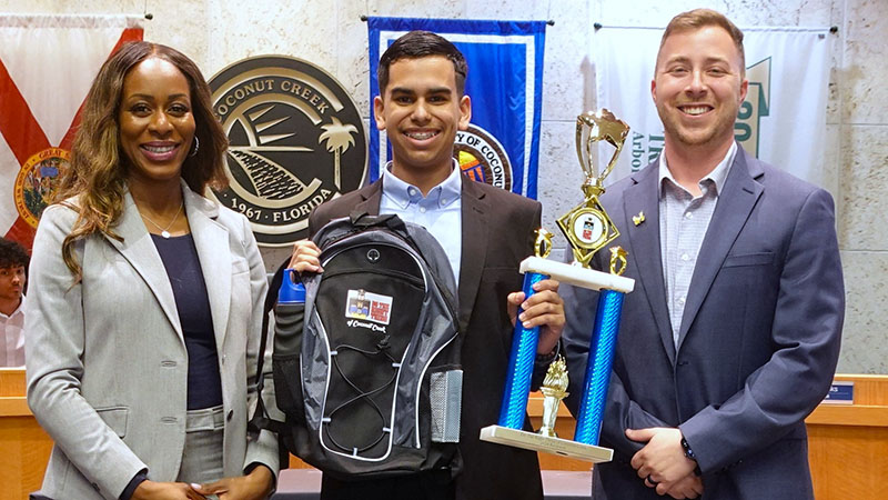 Exemplary Students Honored by Coconut Creek Police for “Doing the Right Thing” 