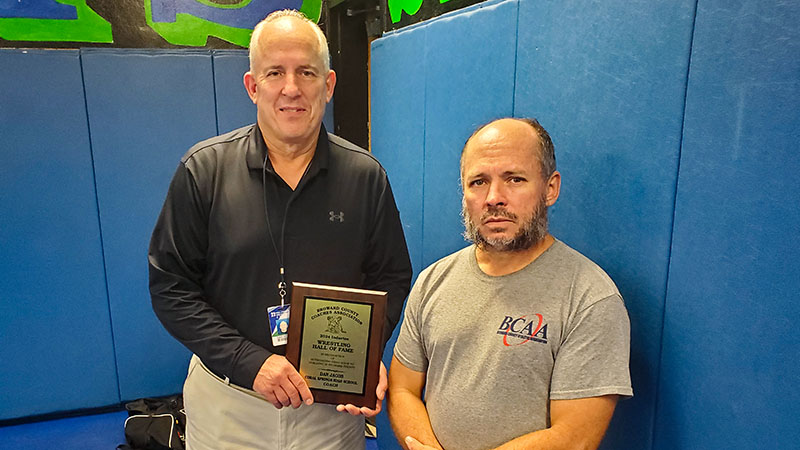 Coral Springs Wrestling Coaches Inducted into the Broward County Wrestling Hall of Fame