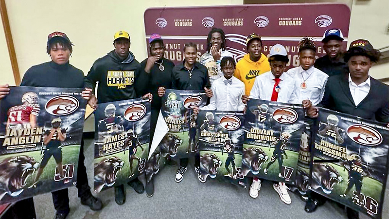12 Additional Coconut Creek High School Football Players Officially Sign