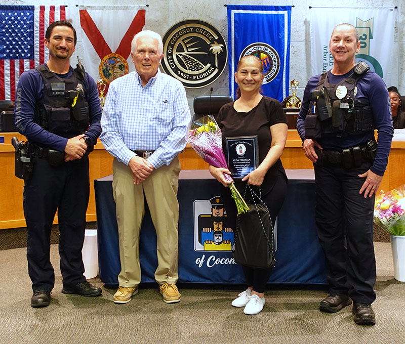 Coconut Creek Police Honor Students and Teachers for 'Doing the Right Thing'