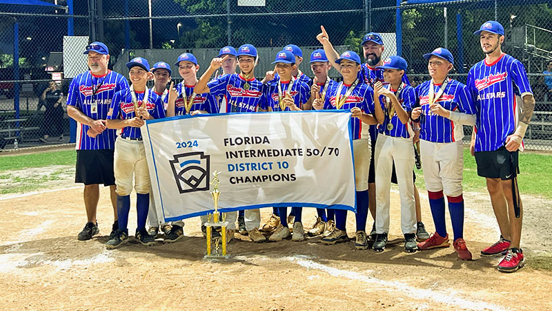  Coral Springs American Little League 50/70 All-Star baseball team