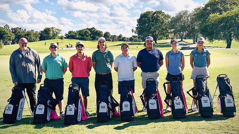 Coral Glades High School Golfers "Psyched" After Donor Gifts Them Stylish Team Bags