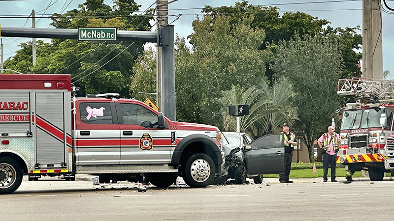 2 Drivers Hurt in Tamarac Crash, Including One With 'Life-Threatening Injuries'