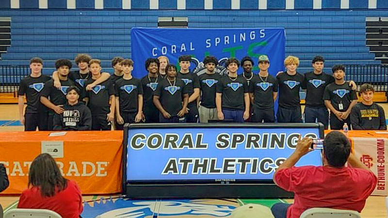 2 Coral Springs High School Baseball Players Officially Sign