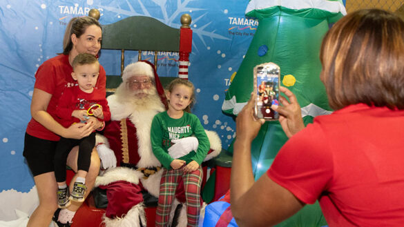 Santa Makes a Special Appearance at Rudolph's Winter Wonderland