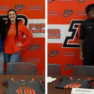 Piper High School Celebrates Spring Signing Day with 2 Student-Athletes